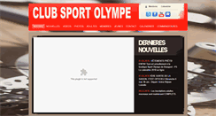 Desktop Screenshot of clubsportolympe.com